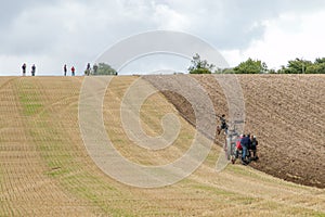 Cable pulled plough at Dorset steam fair
