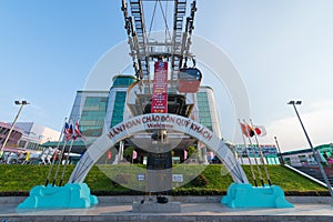 Cable railway at Vung Tau, Vietnam