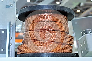 Cable reel of copper power cable