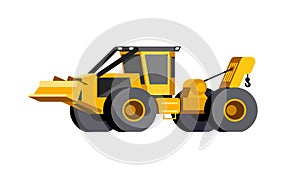 Cable skidder vehicle