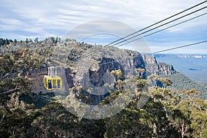 The cable sky way tour at Blue mountains national park, New south wales, Australia.