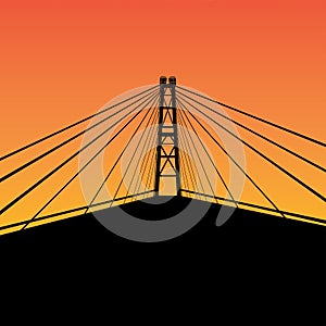 Cable-stayed bridge