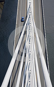 Cable stayed bridge