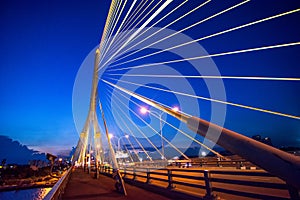 Cable stayed bridge