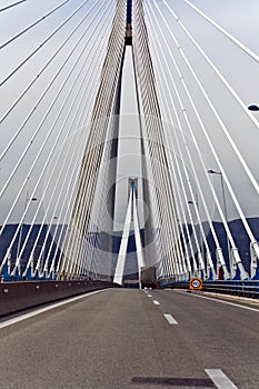 Cable stayed bridge in Greece