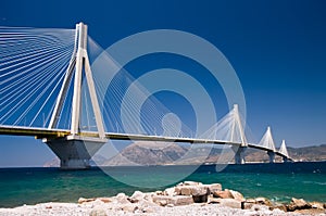 Cable stayed bridge, Greece