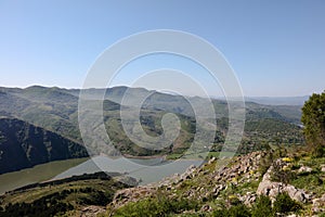 Cable-stayed bridge over the reservoir Kardzhali