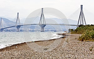 Cable stayed bridge of Patra in Greece