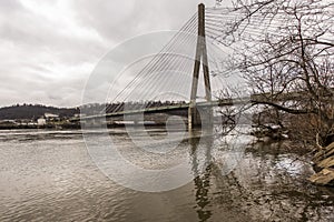 Cable-Stayed Suspension Bridge - US 22 - Ohio River