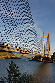 Cable-stayedBridge over the Reservoir of Los Barrios de Luna