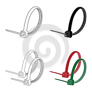 Cable ties icon