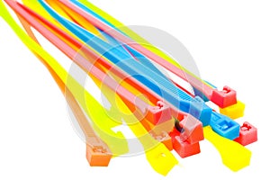 Cable ties of plastic