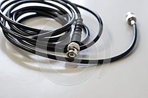 Cable for the transmission of television signal, coaxial cable television photo