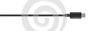 cable with Type-C connector, on white background