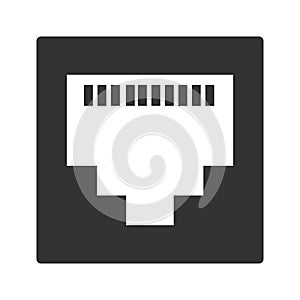 Cable Vector Ethernet icon - Rj45 Icon vector