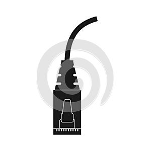 Cable Vector Ethernet icon - Rj45 Icon vector