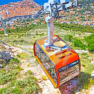 Cable way in Dubrovnik