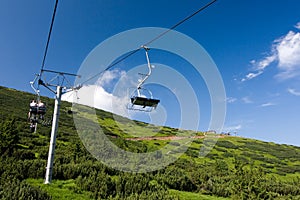Cable way in the national park Low Tatras - Slovak
