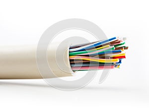 Cable on white background