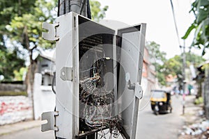 Cable Wires in Electric Box