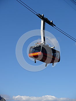 Cablecar in Swiss Alpes photo