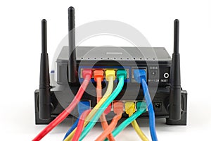 Cables connected routers