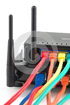 Cables connected routers