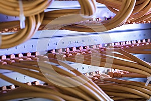 Cables Connected To Server