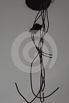 Cables and wires on a building site