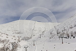 Cableway on Mount Hermon