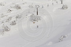 Cableway on Mount Hermon