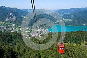 Cableway near Wolfgangsee
