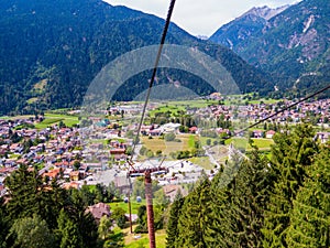 Cableway Pra Rodont-Doss del Sabion, Trentino-Alto Adige, Dolomites, north Italy