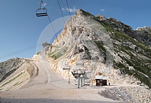 Cableway in Prevala Saddle