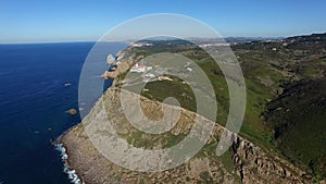 Cabo da Roca aerial view - Westernmost extent of continental Europe - 4K Ultra HD