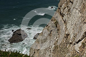 Cabo da Roca Lighthouse Portuguese: Farol de Cabo da Roca which is Portugal`s and continental Europe`s most westerly p