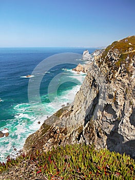 Cabo da Roca, Ocean Cape Cliffs, Portugal