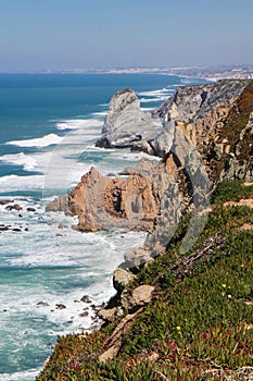 Cabo da Roca, the western point of Europe, Atlantic oce photo