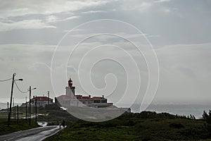 Cabo da Roca, the westernmost point of European Portugal, the European mainland, and the Eurasian continent. photo