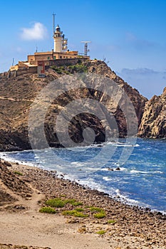 Cabo de Gata Lighthouse, Cabo de Gata-NÃ­jar Natural Park, Spain photo