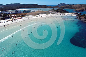 Cabo Frio, Brazil: View of beautiful beach with crystal water.