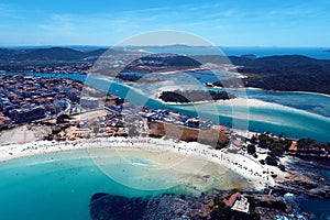 Cabo Frio, Brazil: View of beautiful beach with crystal water.