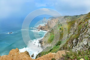 In Cabo Roca will give beautiful cliffs in Portugal