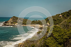 Beach in Cabo San Juan Del GuÃÂ­a, Santa Marta, Colombia photo