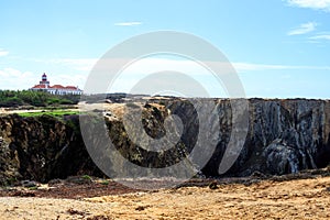 Cabo Sardao Lighthouse along the Atlantic Coast, Odemira, Portugal photo