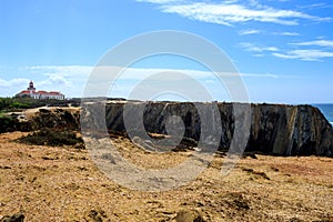 Cabo Sardao Lighthouse, Atlantic Coast, Odemira, Portugal photo