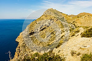 Cabo Tinoso landscape in Spain photo
