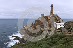 Cabo Vilan Lighthouse in Death Coast,  Spain