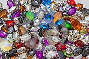 Cabochon Stones Background