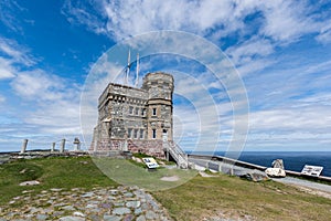 Cabot Tower on Signal Hill, St. John`s, Newfoundland